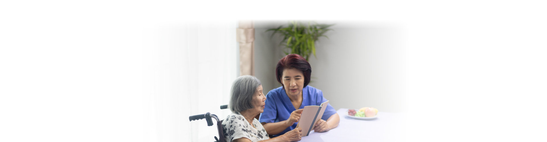 nurse and a patient woman